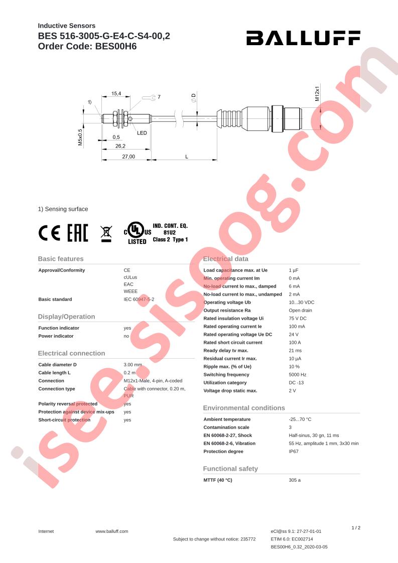 BES516-3005-G-E4-C-S4-00