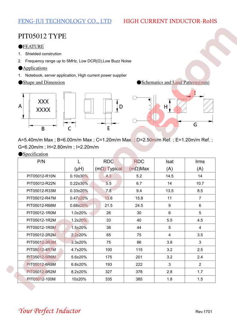 PIT05012-3R3M