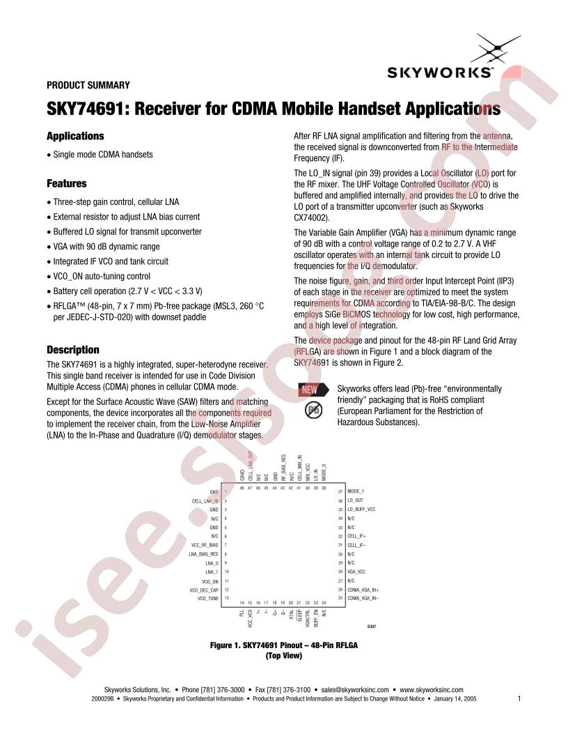 SKY74691CDMA