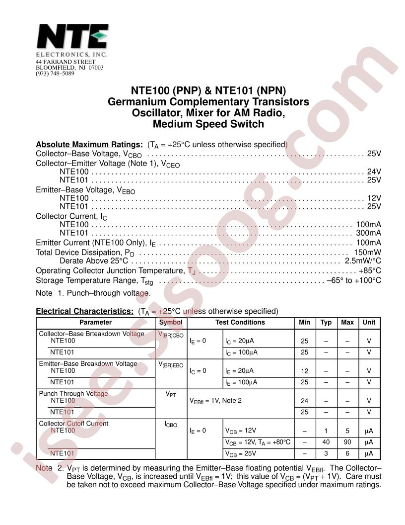 NTE100
