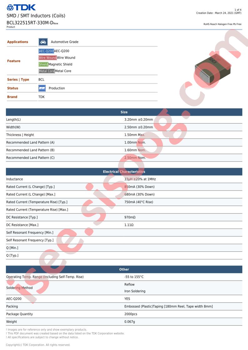 BCL322515RT-330M-D