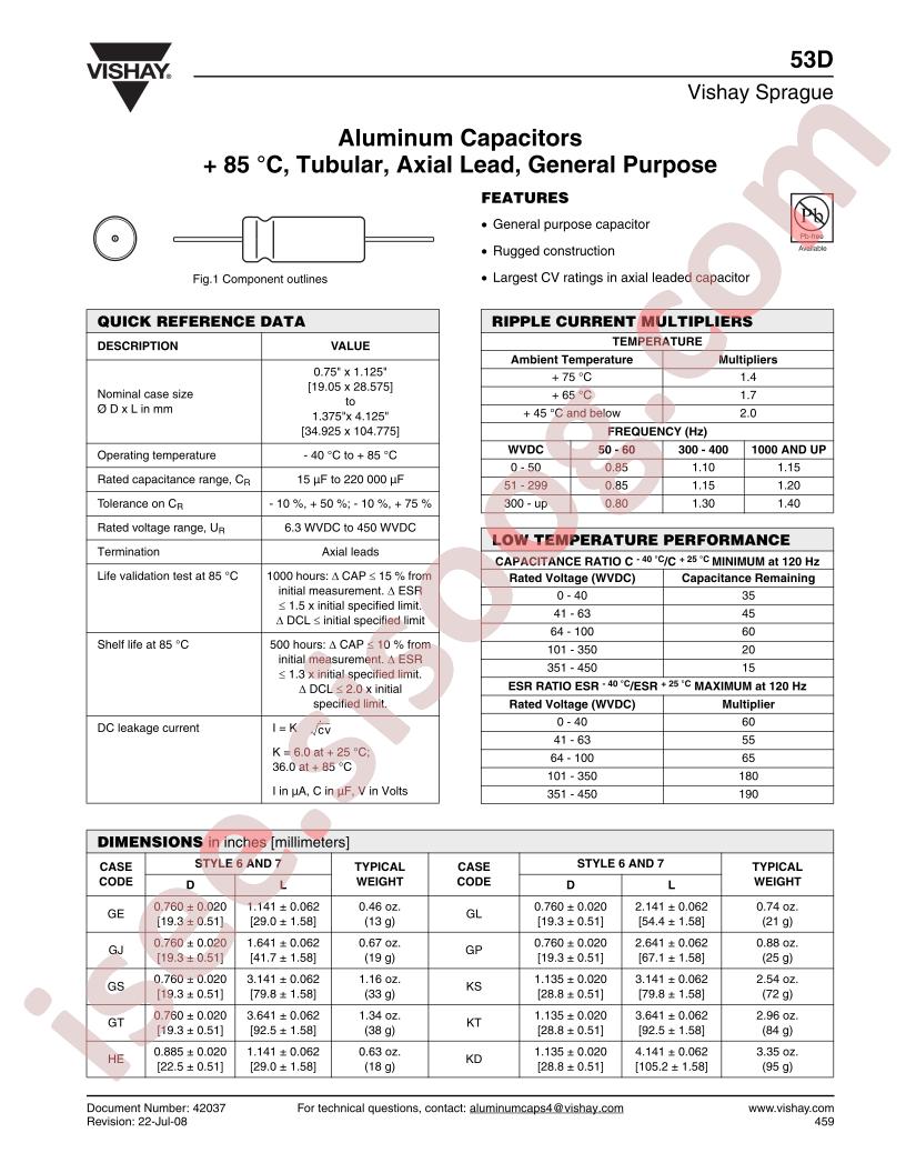 53D132G050GJ6