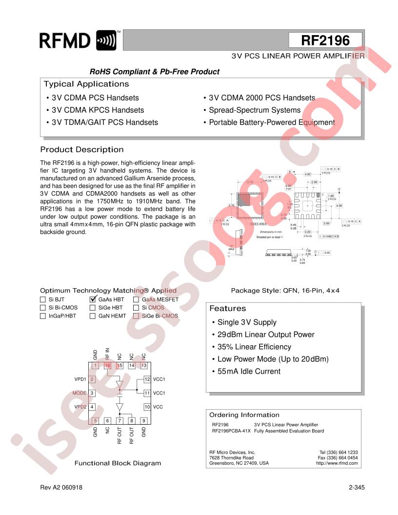 RF2196PCBA-41X