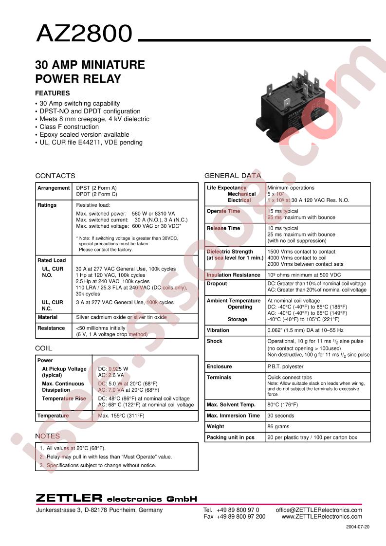 AZ2800-2C-6D