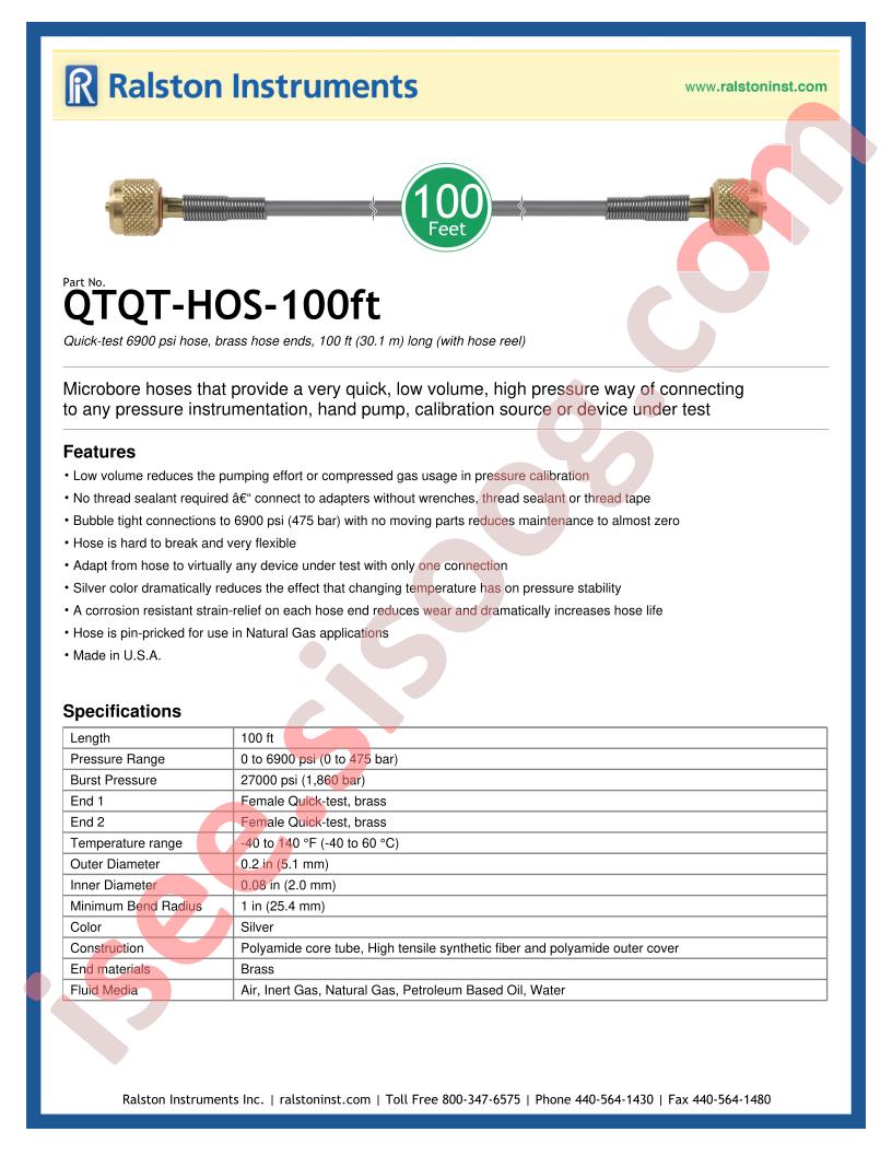 QTQT-HOS-100FT