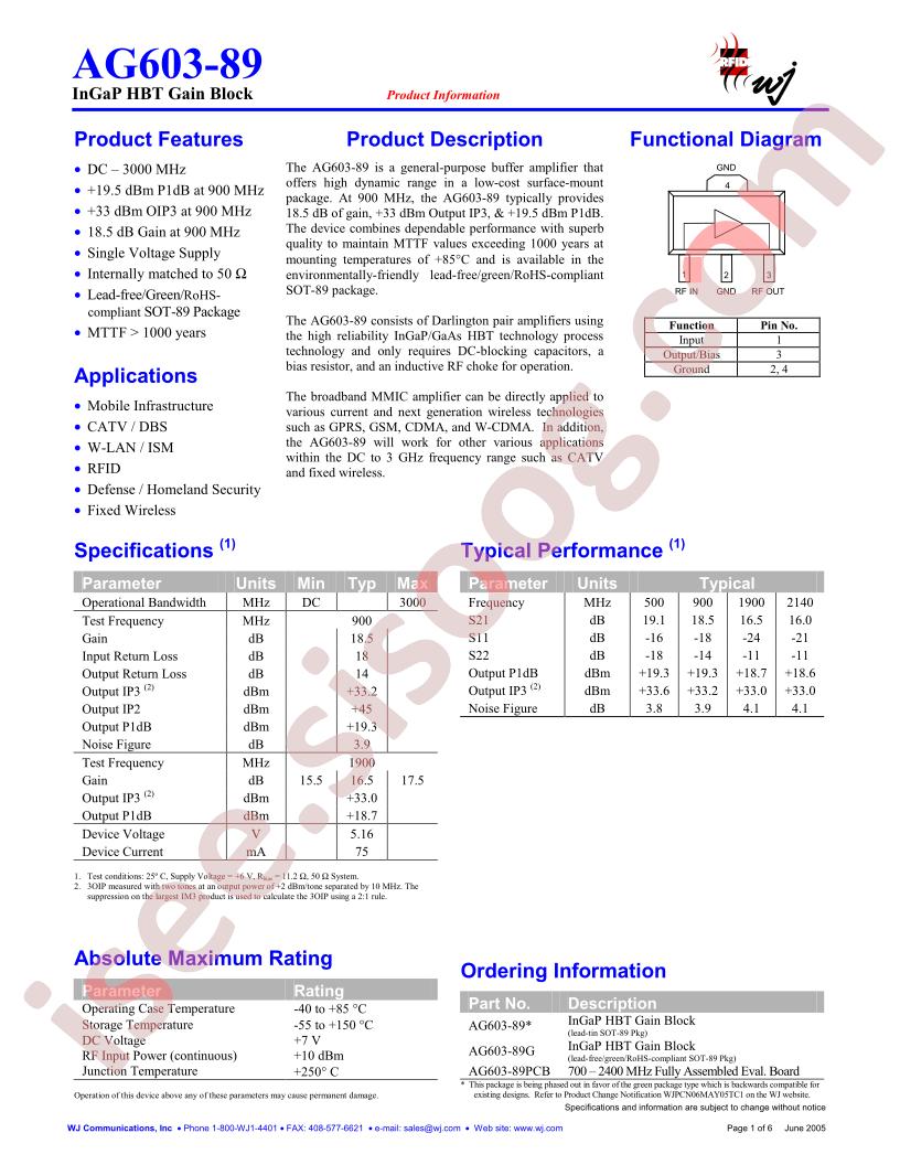 AG603-89G