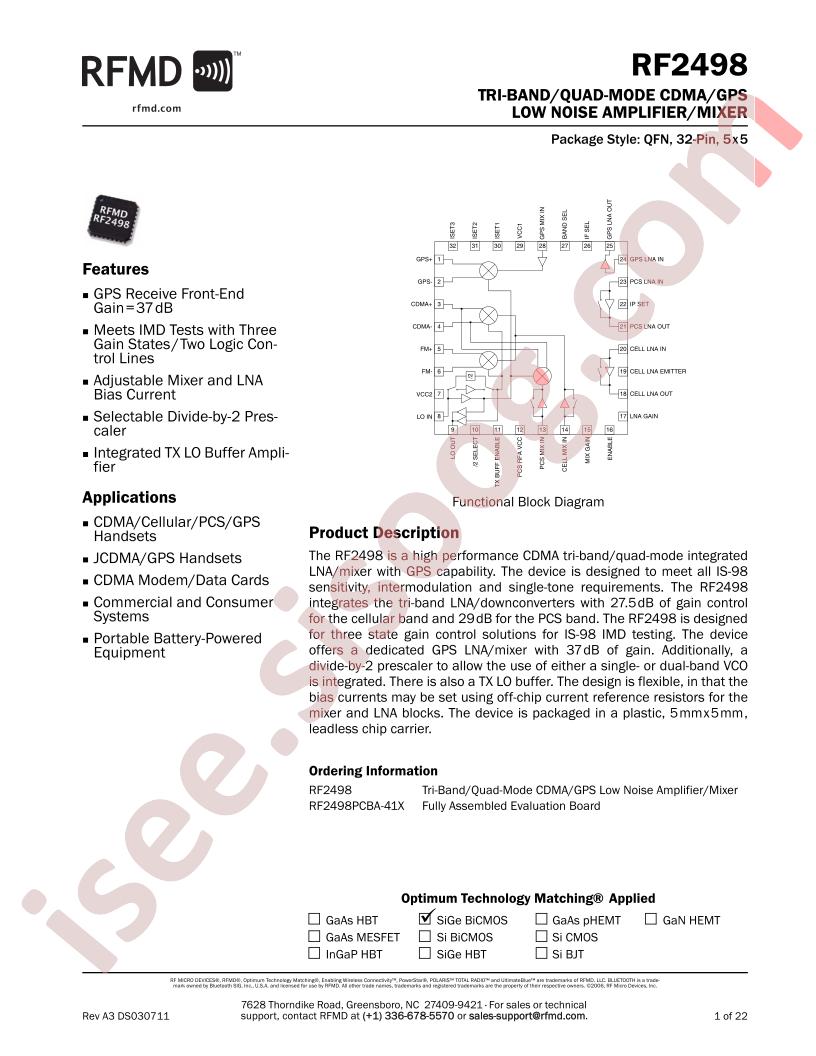 RF2498PCBA-41X