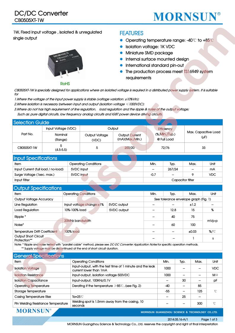 CB0505XT-1W