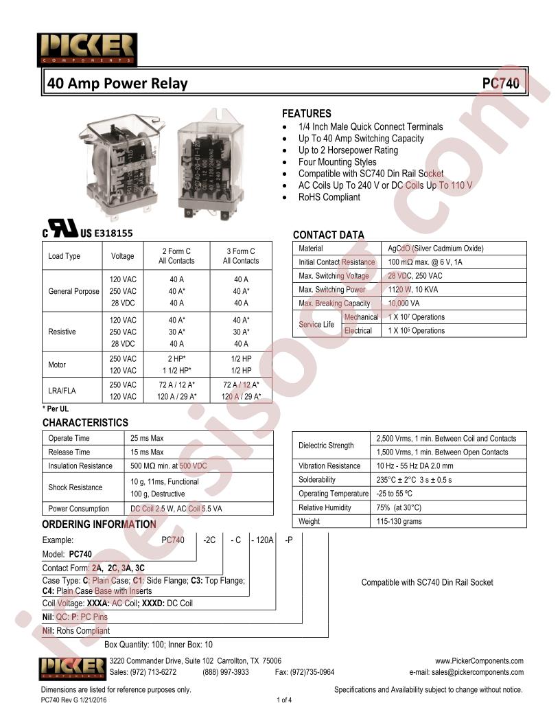 PC740-2A-C-120A-P