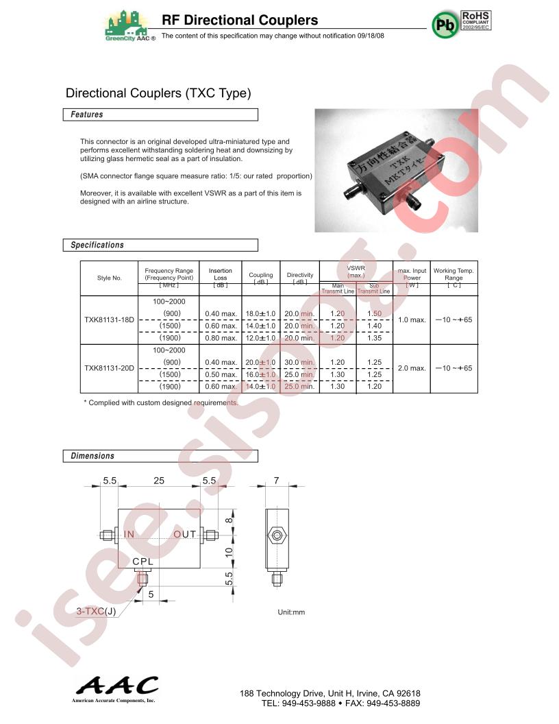 TXK81131-18D