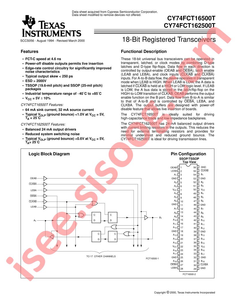 CT74FCT162500ATPVC