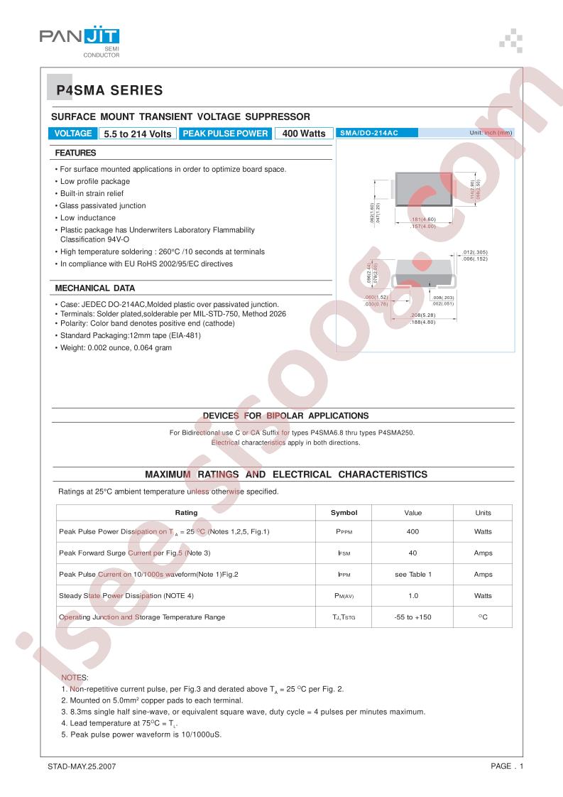 P4SMA220CA