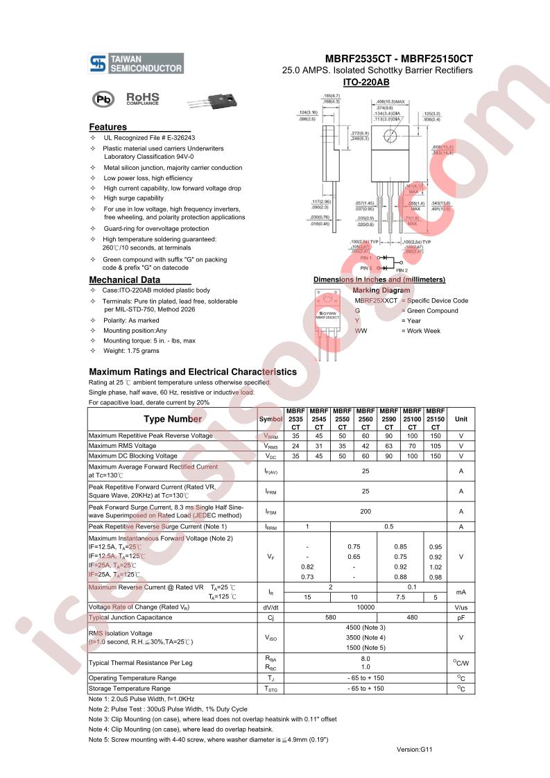 MBRF2550CT