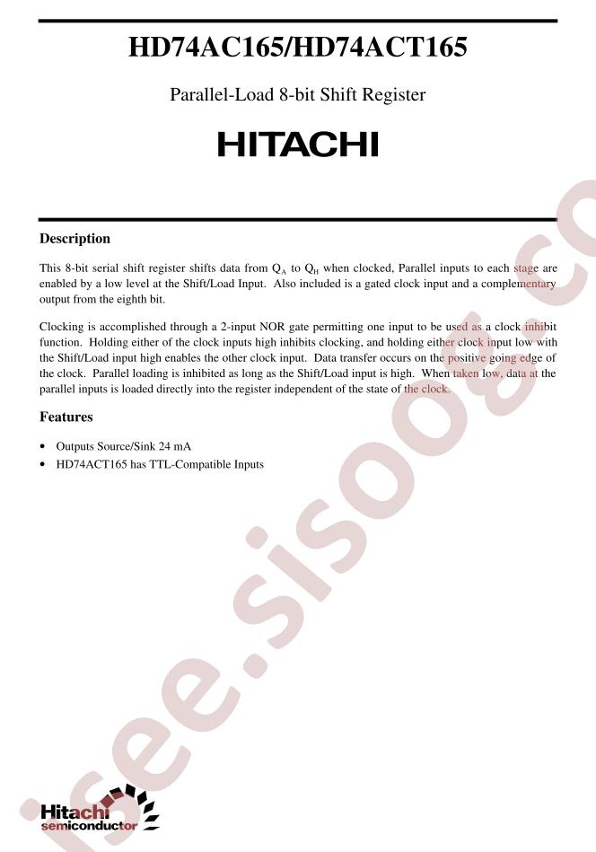 HD74AC165