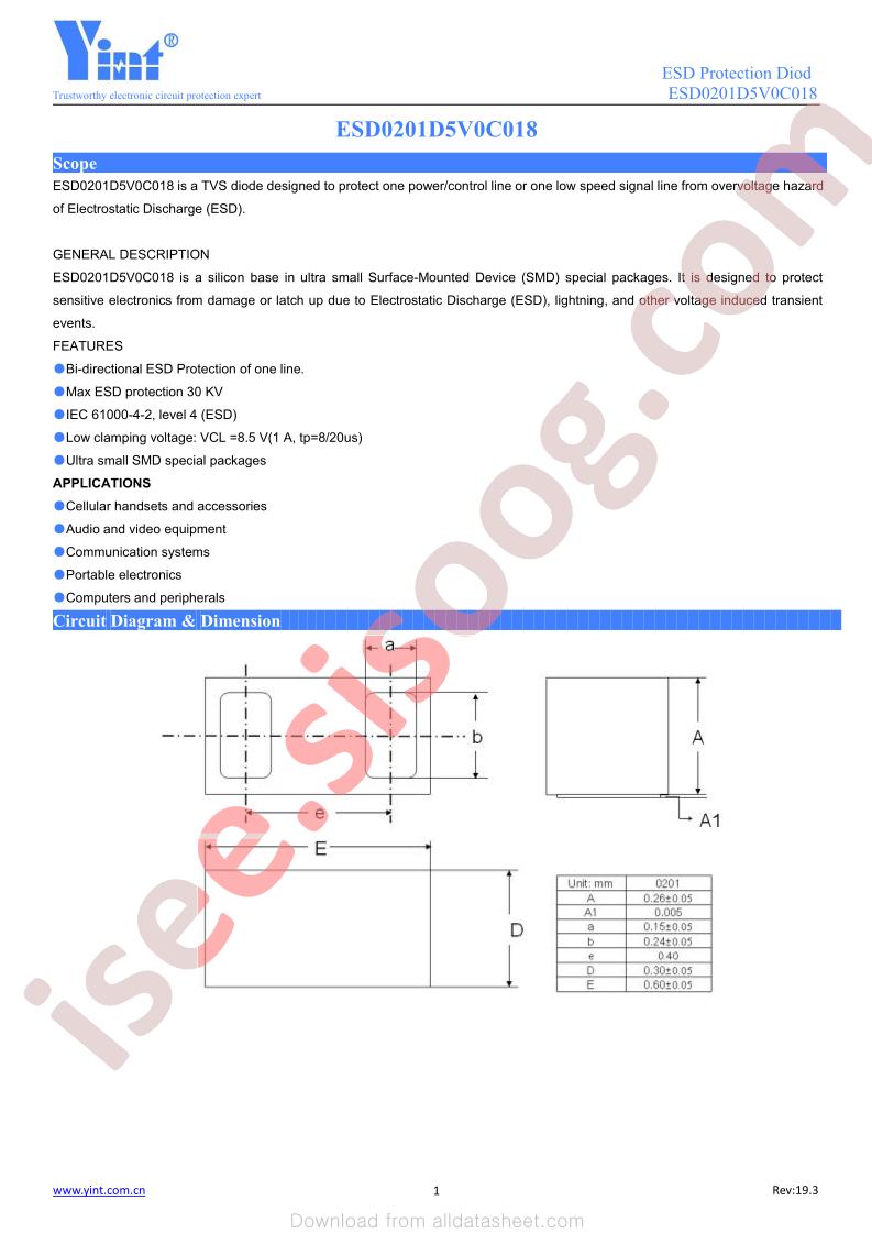 ESD0201D5V0C018