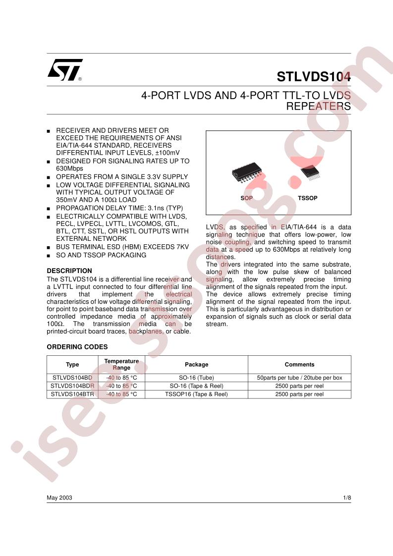 STLVDS104BTR