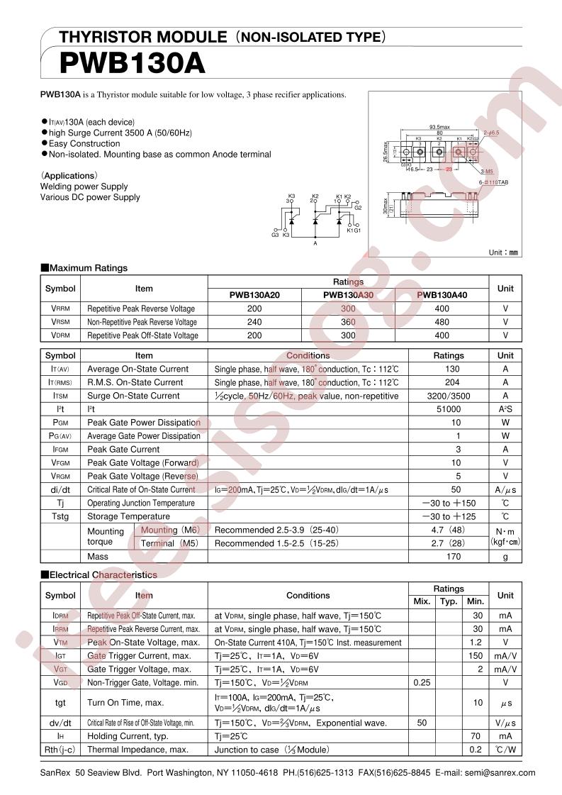 PWB130A30