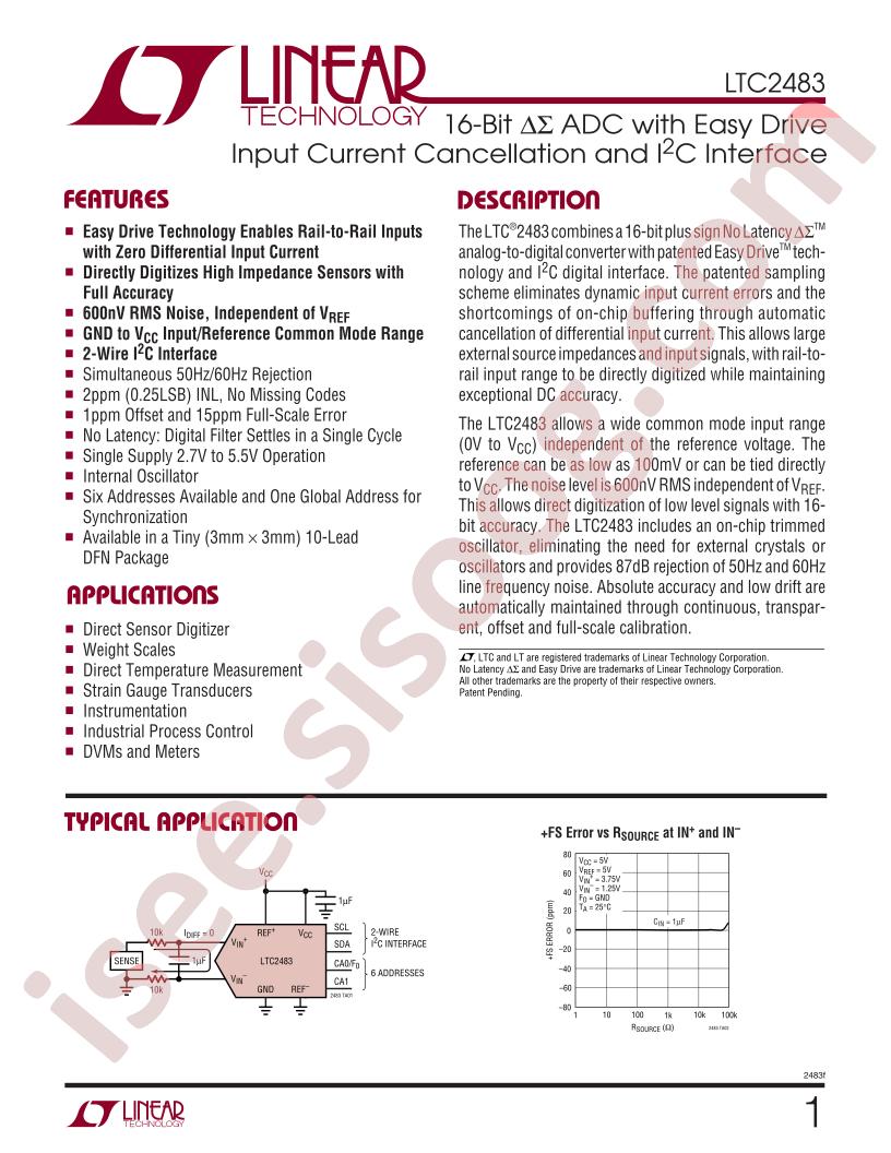 LTC2483CDD