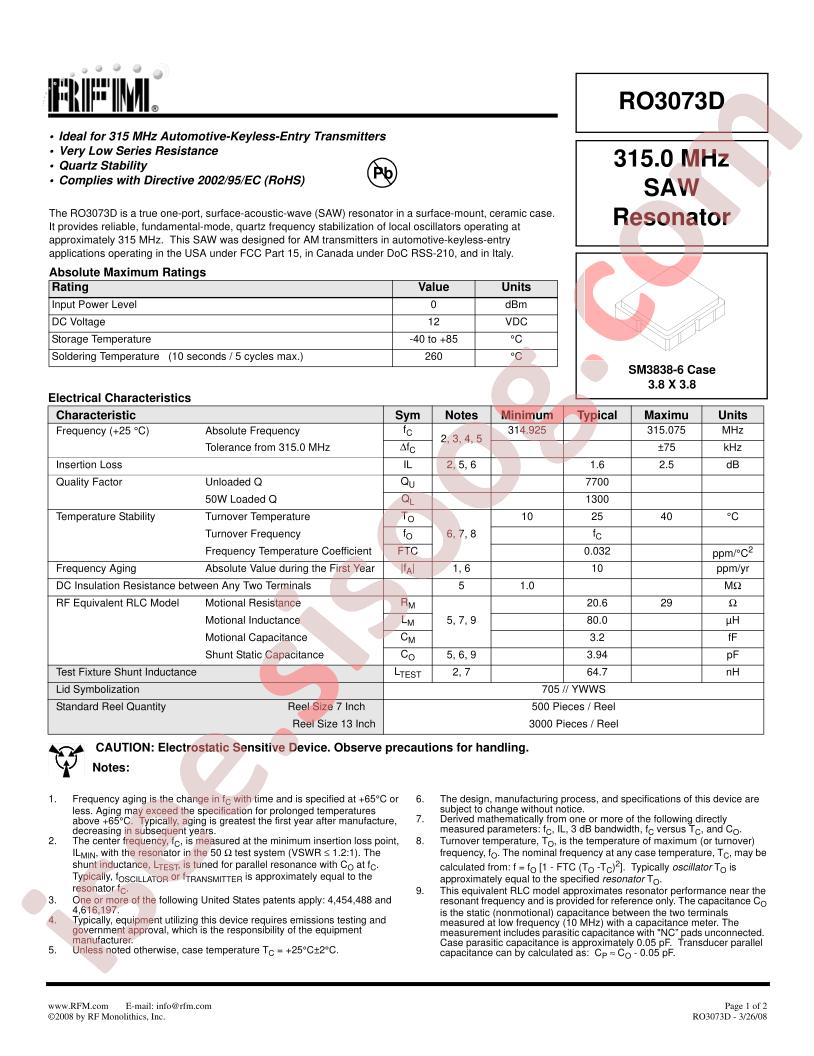 RO3073D