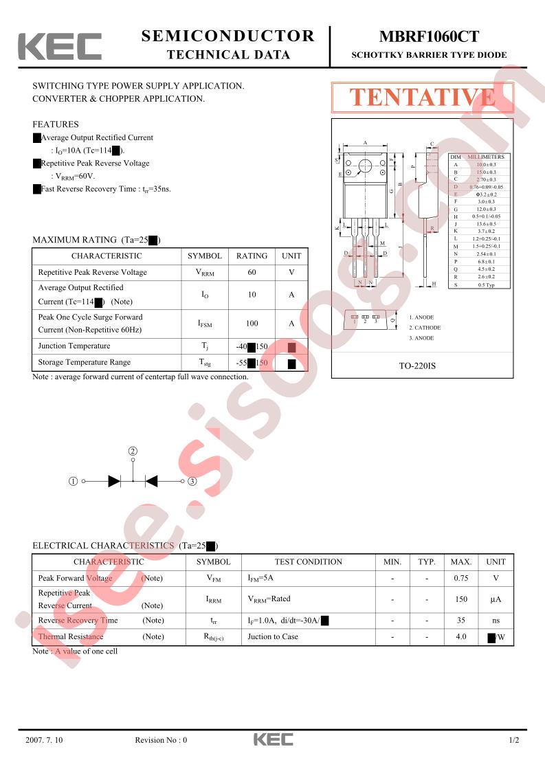 MBRF1060CT