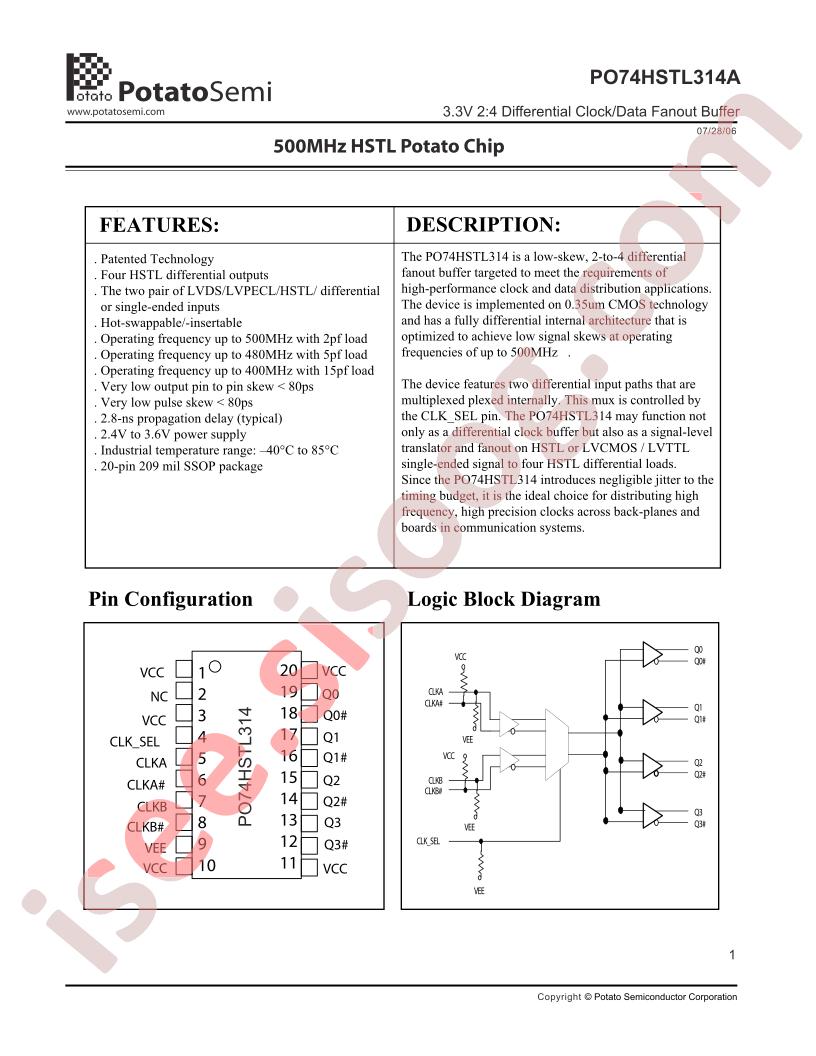 PO74HSTL314A