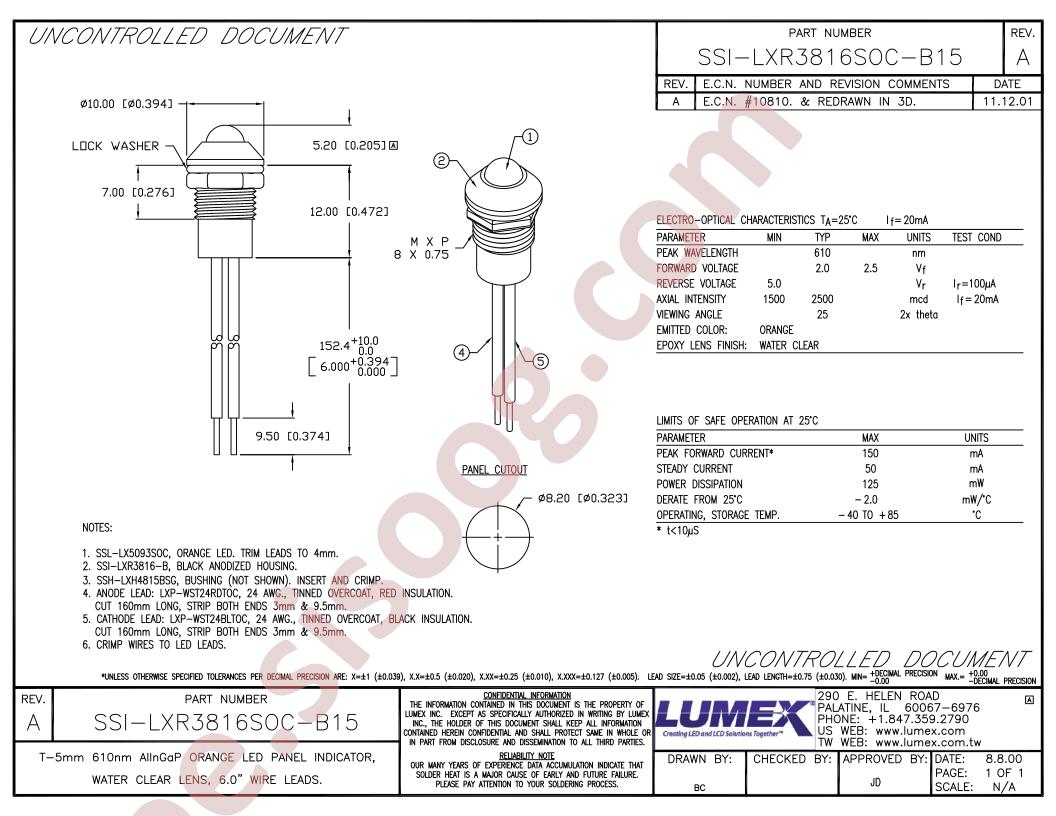 SSI-LXR3816SOC-B15