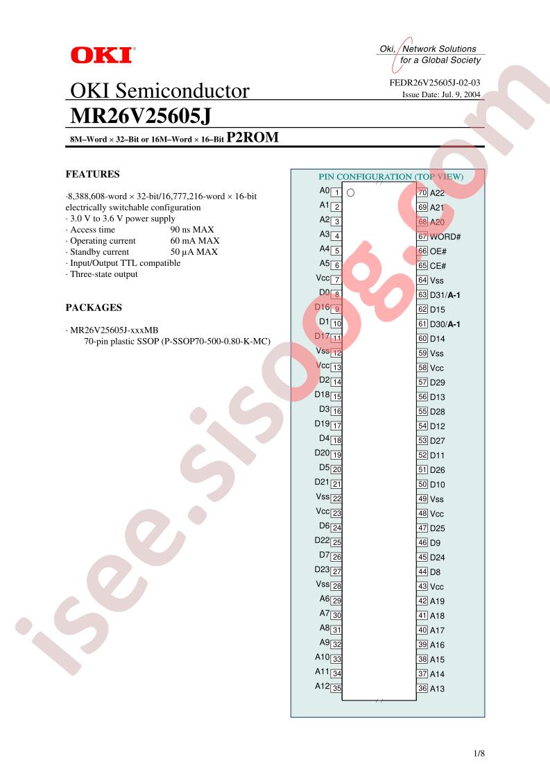 MR26V25605J-XXXMB