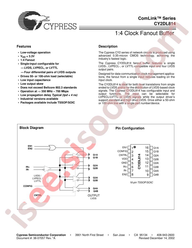 CY2DL814SC