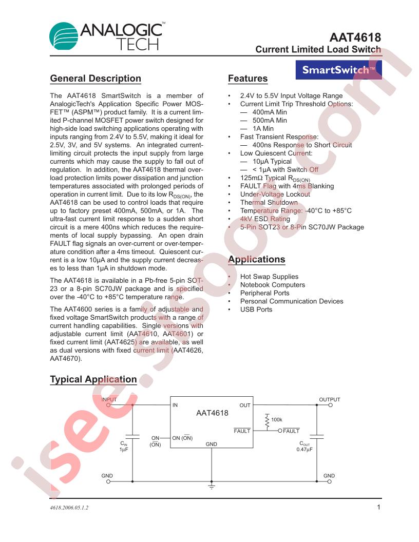 AAT4618IGV-0.5-1-T1