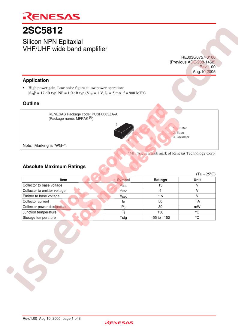 2SC5812WG-TR-E