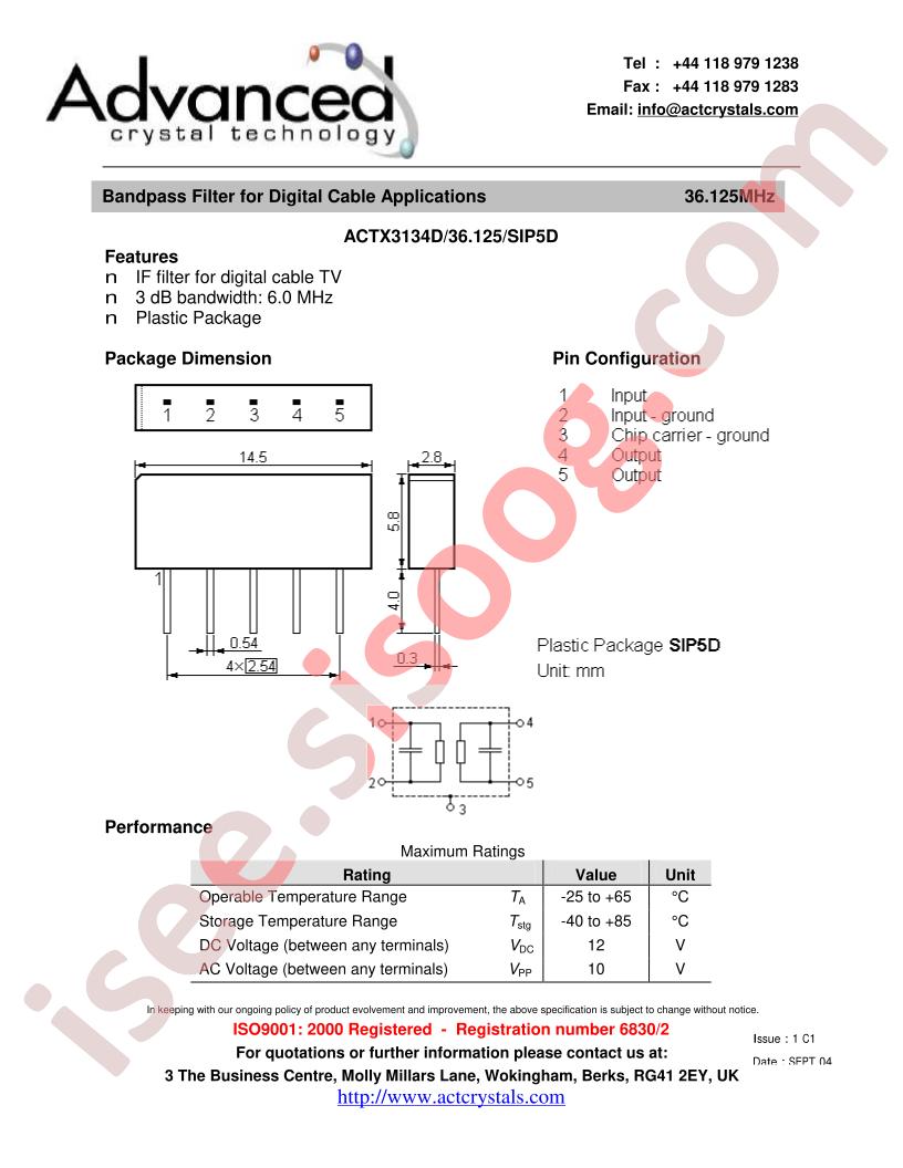 ACTX3134D