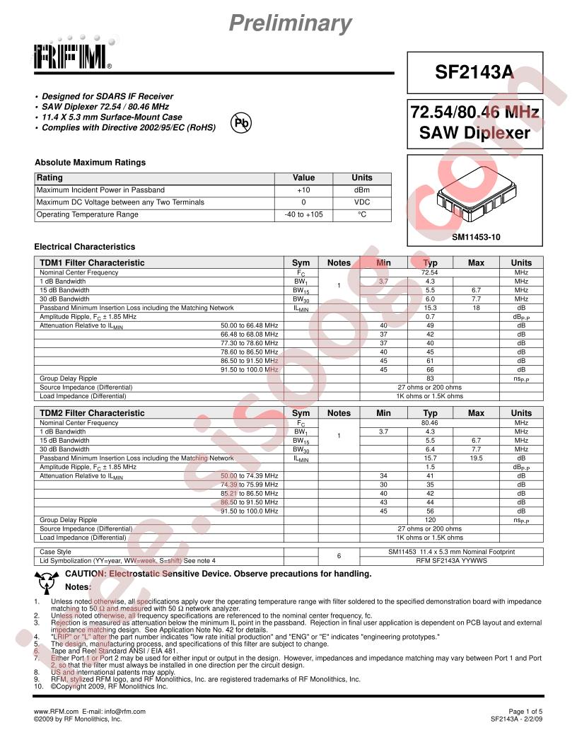 SF2143A