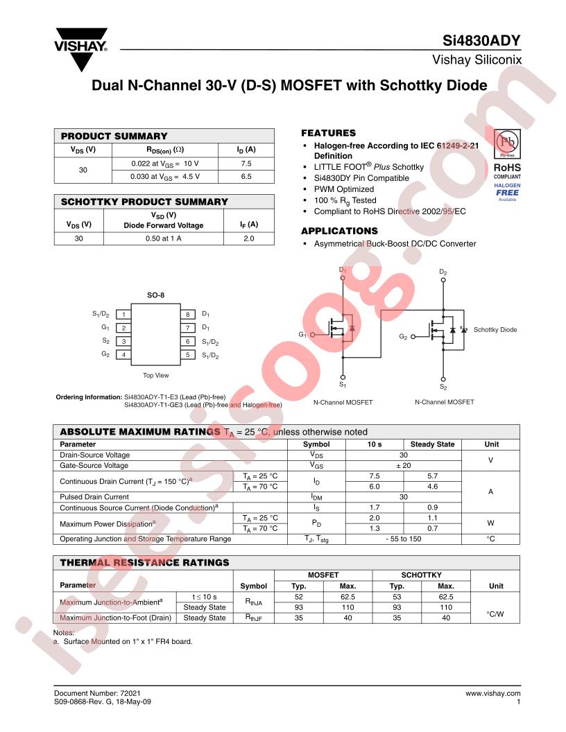 SI4830ADY-T1-E3