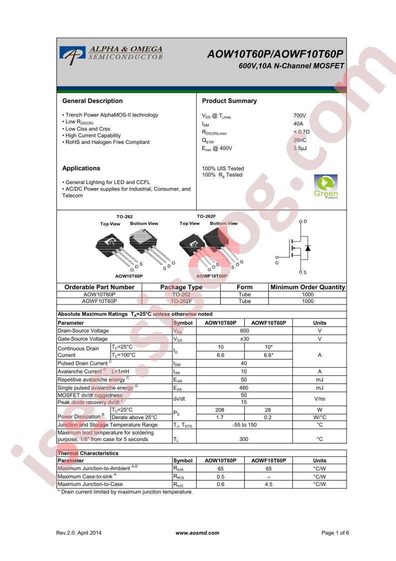 AOW10T60P