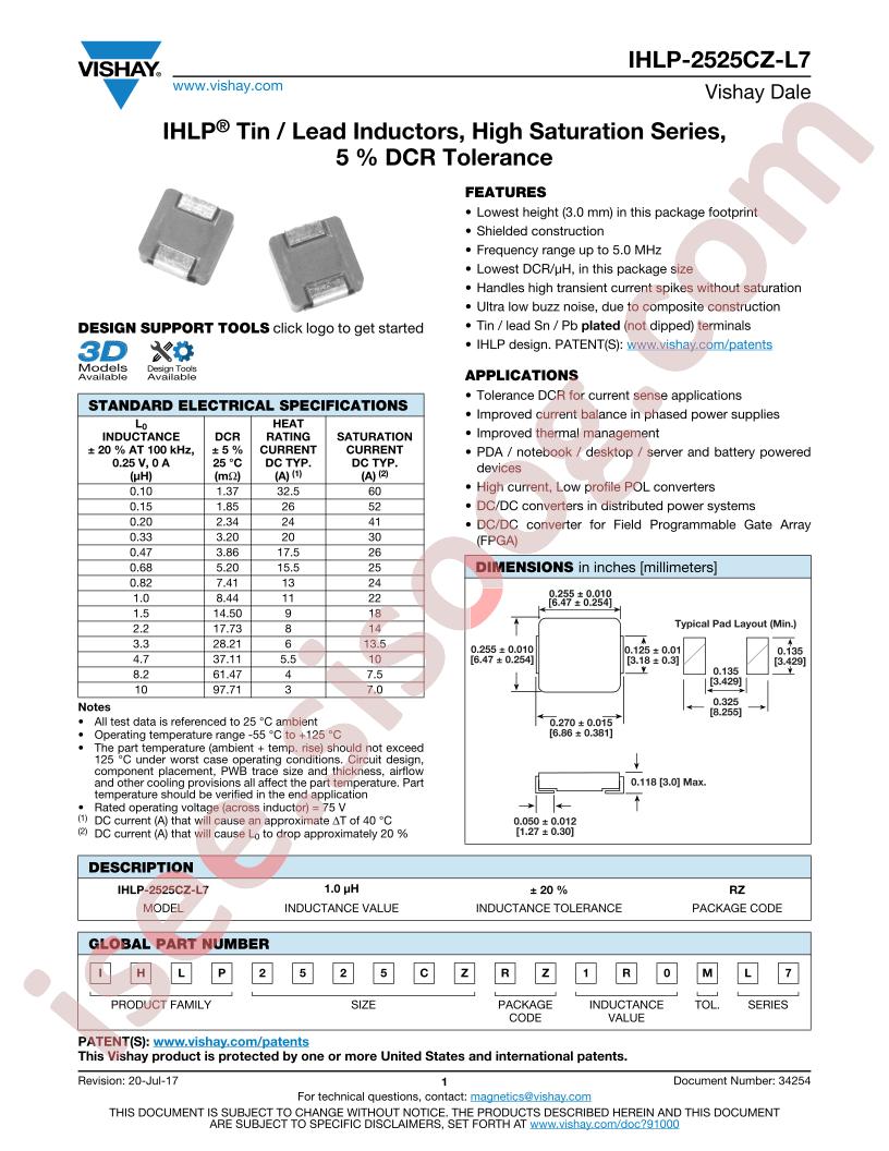 IHLP-2525CZ-L7