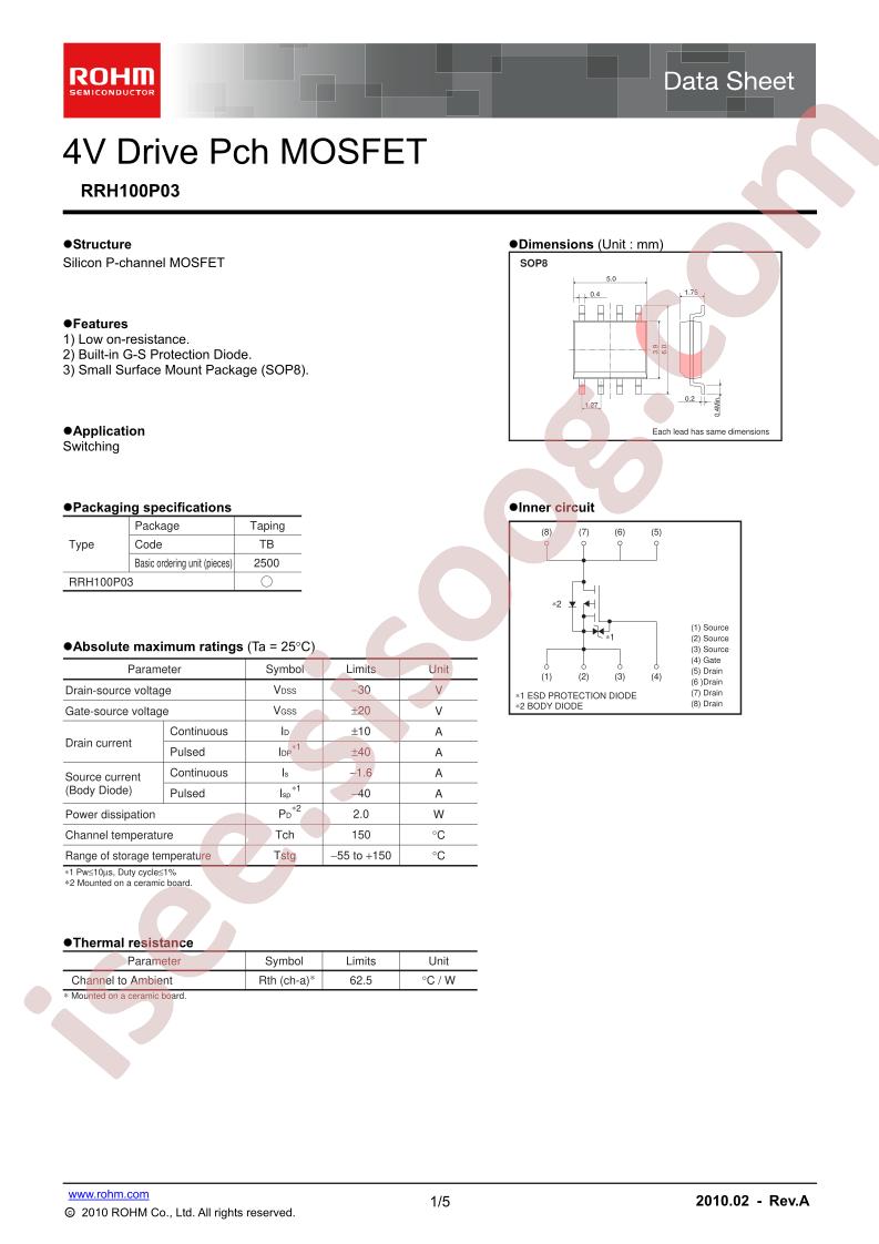 RRH100P03TB1
