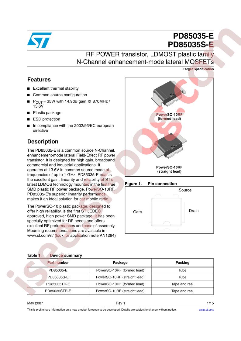 PD85035STR-E