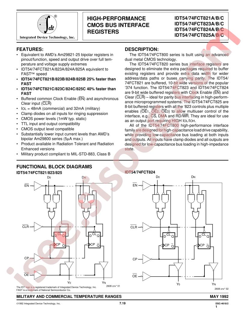 IDT74FCT821ADB