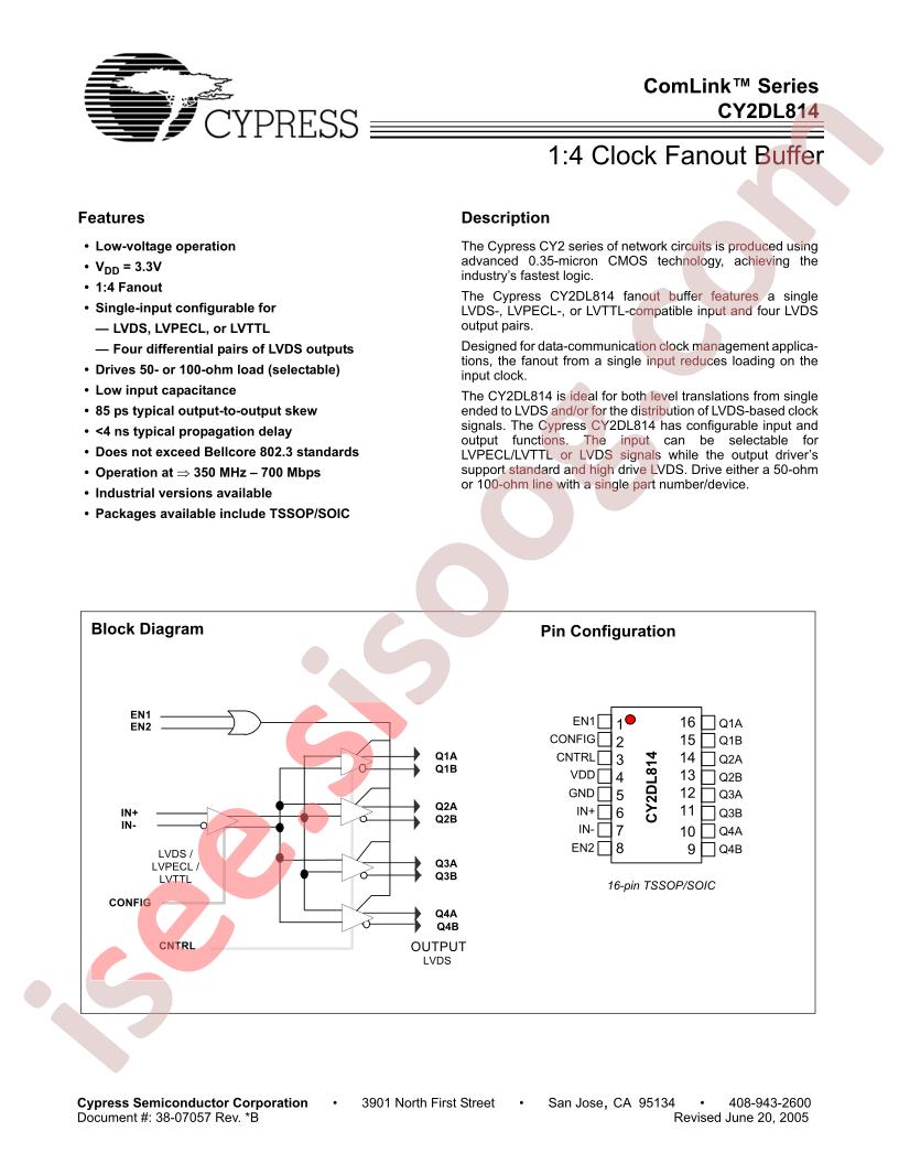 CY2DL814SXC