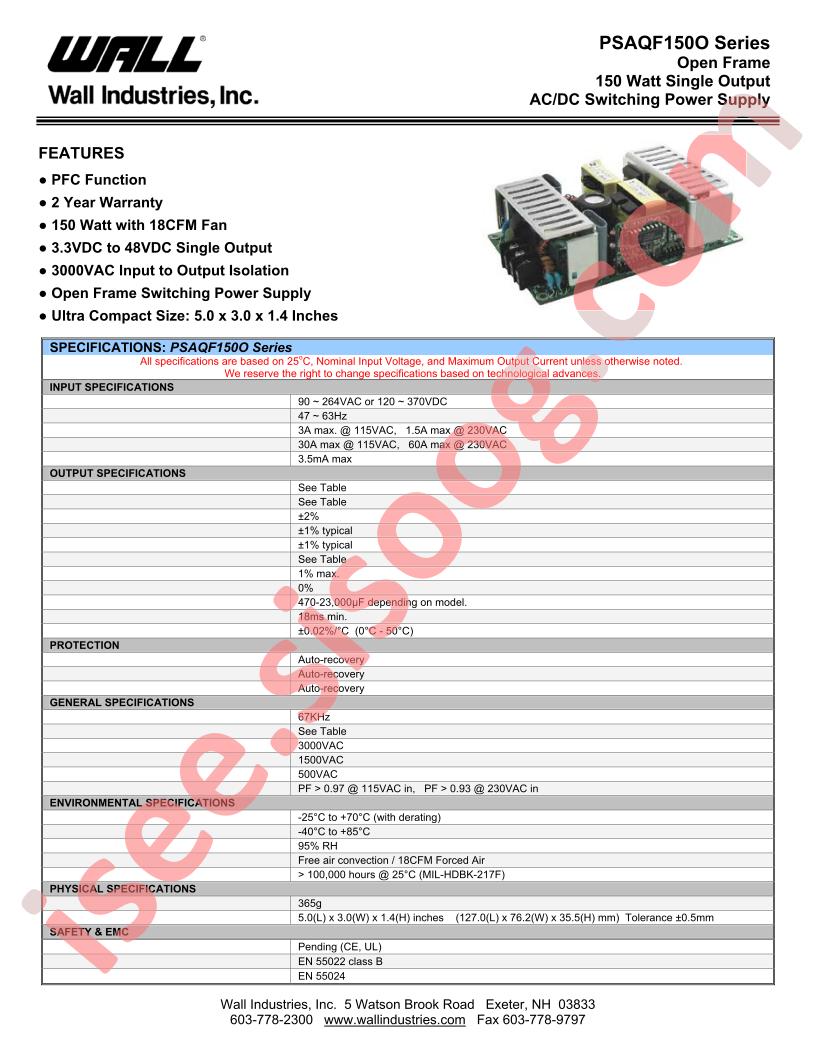 PSAQF150O-3.3S