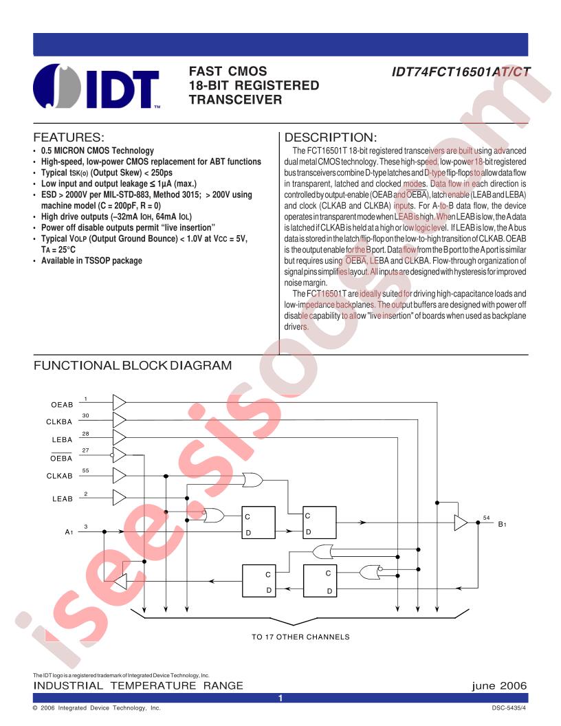 IDT74FCT16501ATPAG
