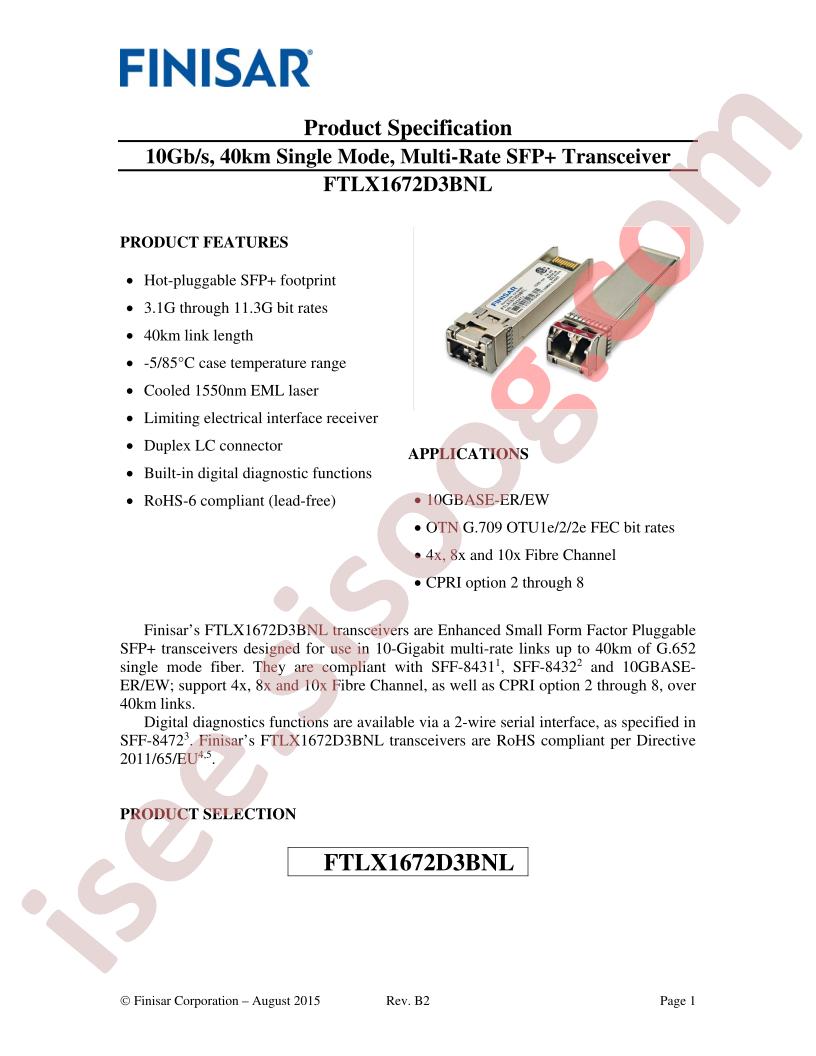 FTLX1672D3BNL