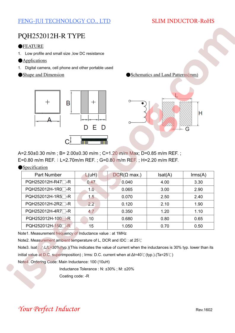 PQH252012H-2R2-R