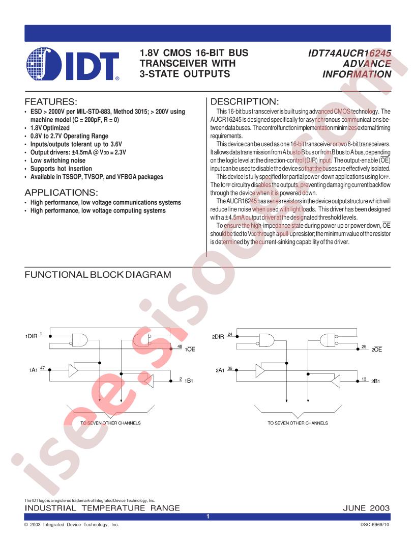 IDT74AUCR16245