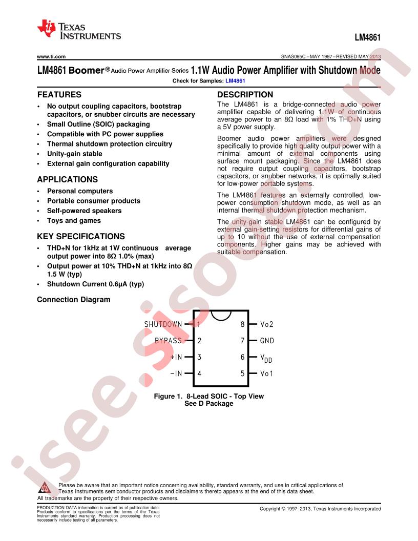 LM4861MX