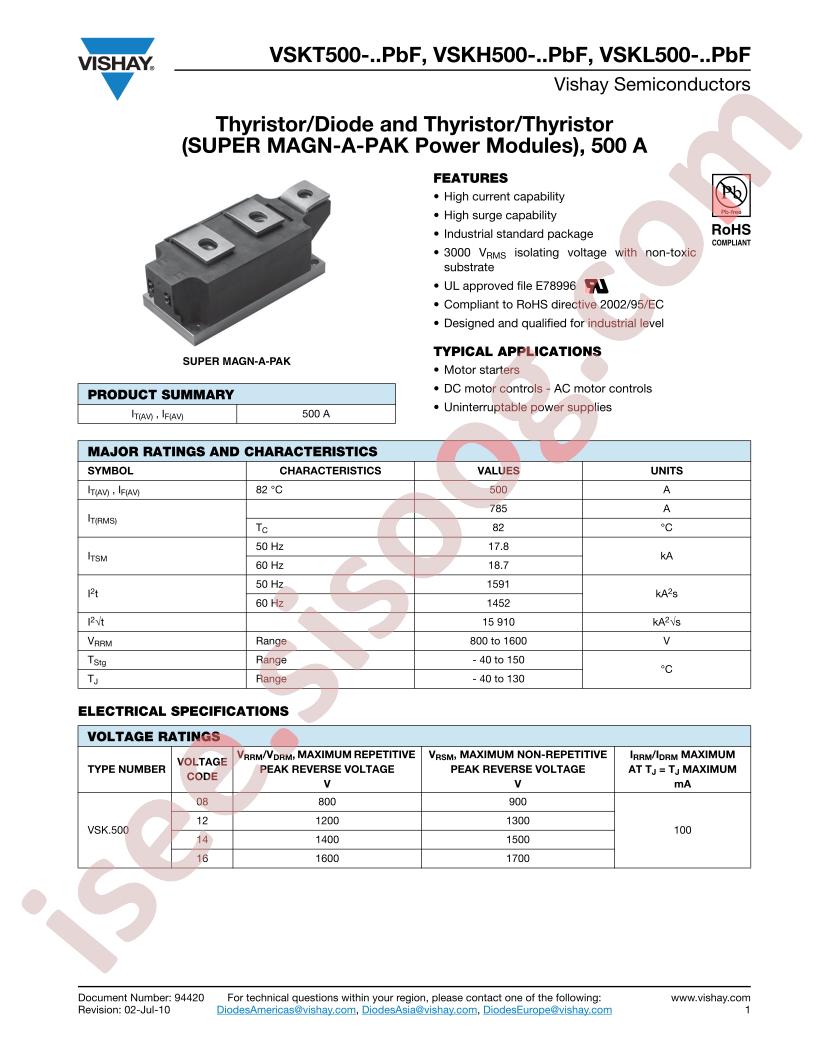 VSKT500-14PBF