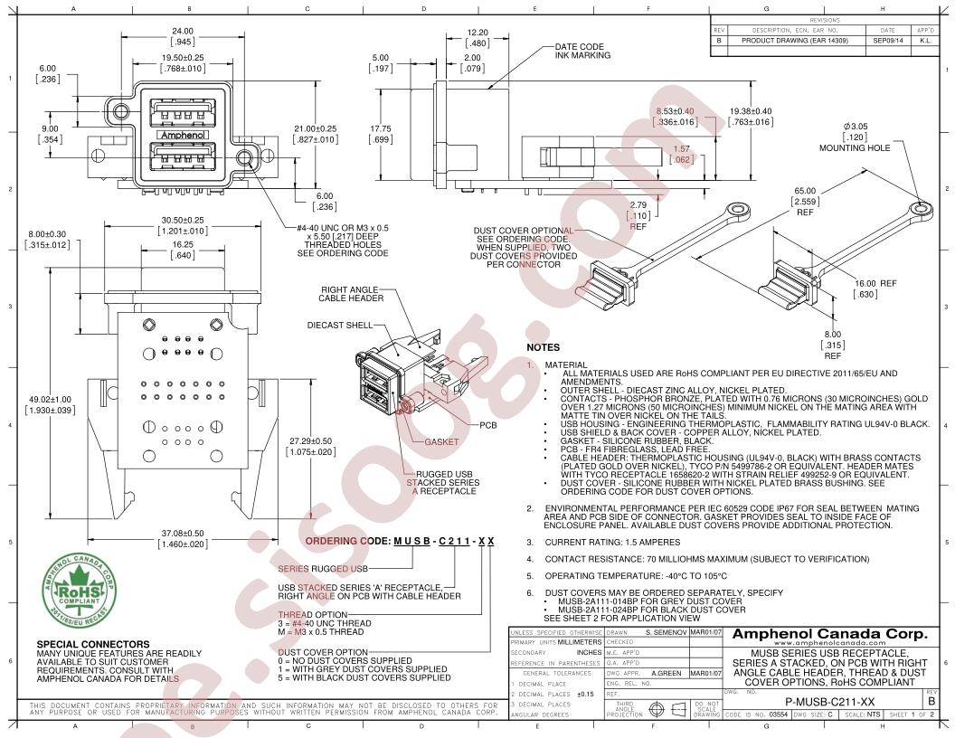 P-MUSB-C211-XX