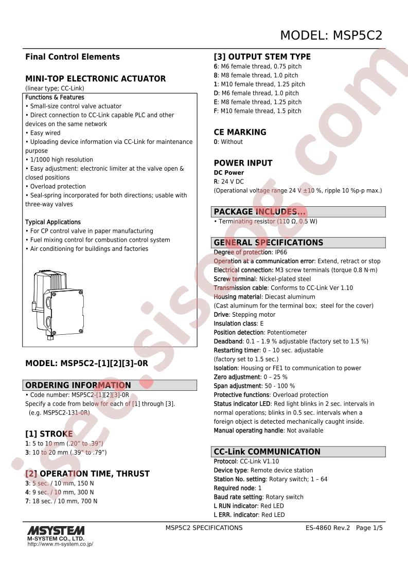 MSP5C2-346-0R