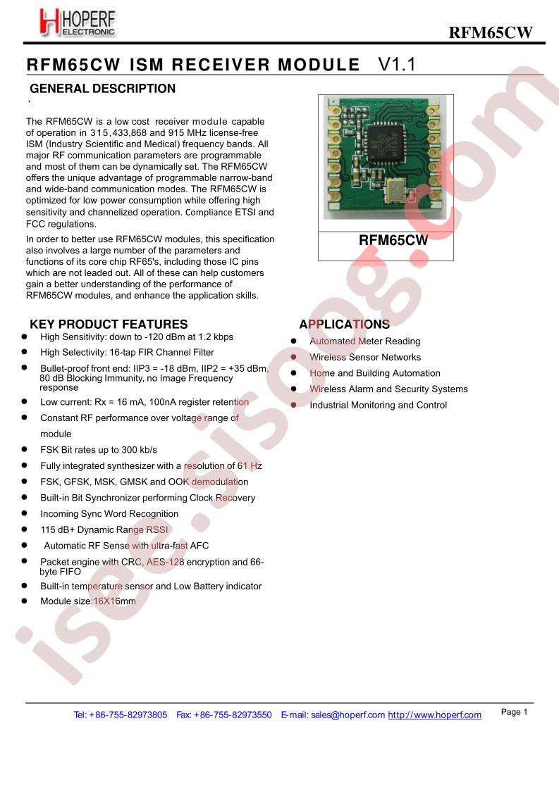 RFM65CW-315S2