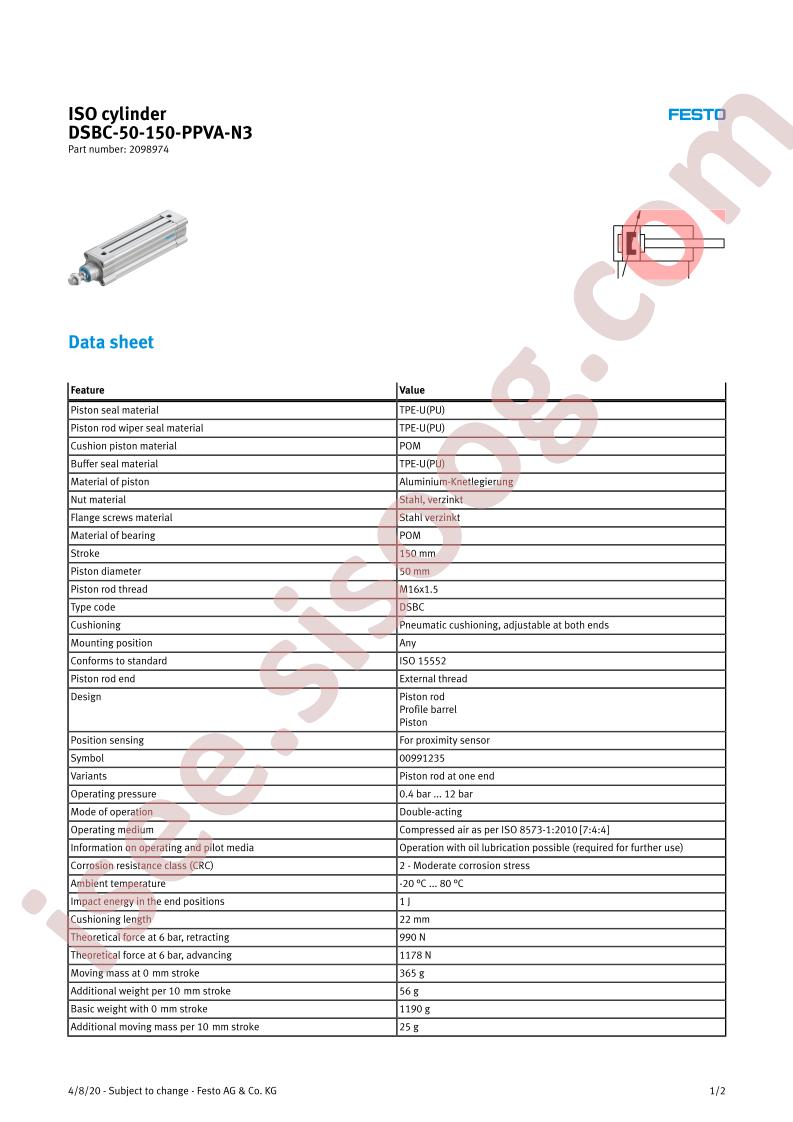 DSBC-50-150-PPVA-N3